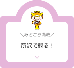 みどころ満載。所沢で観る！